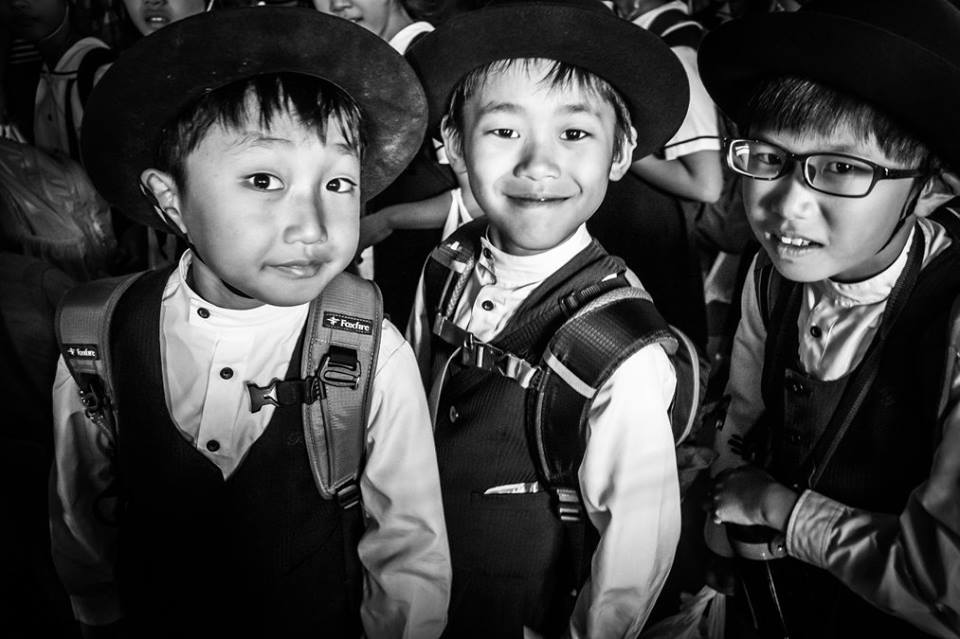 niños japonenes en la foto de eriu foto fotografo de san sebastin donostia